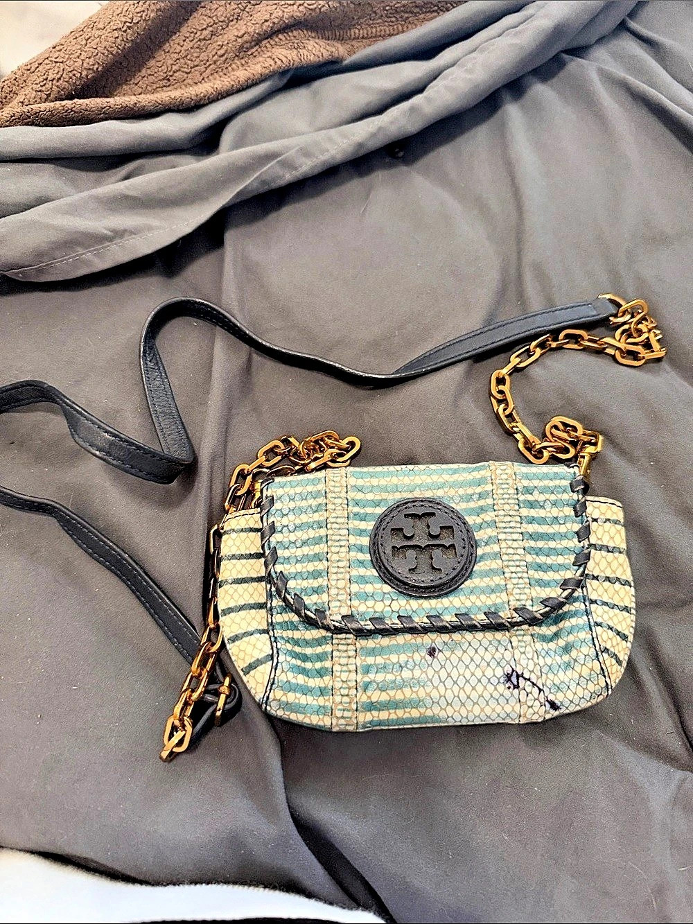 Tory Burch Crossbody Bag in Blue & White